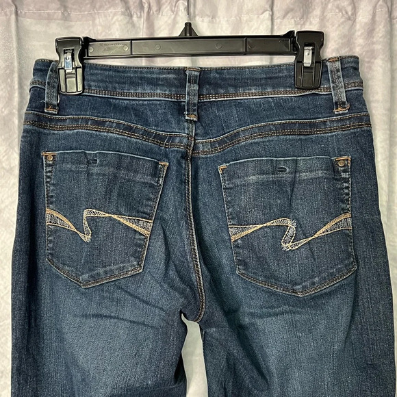 Lee Perfect Fit Just Below The Waist Medium Dark Wash Jeans - size 4 - Picture 4 of 10